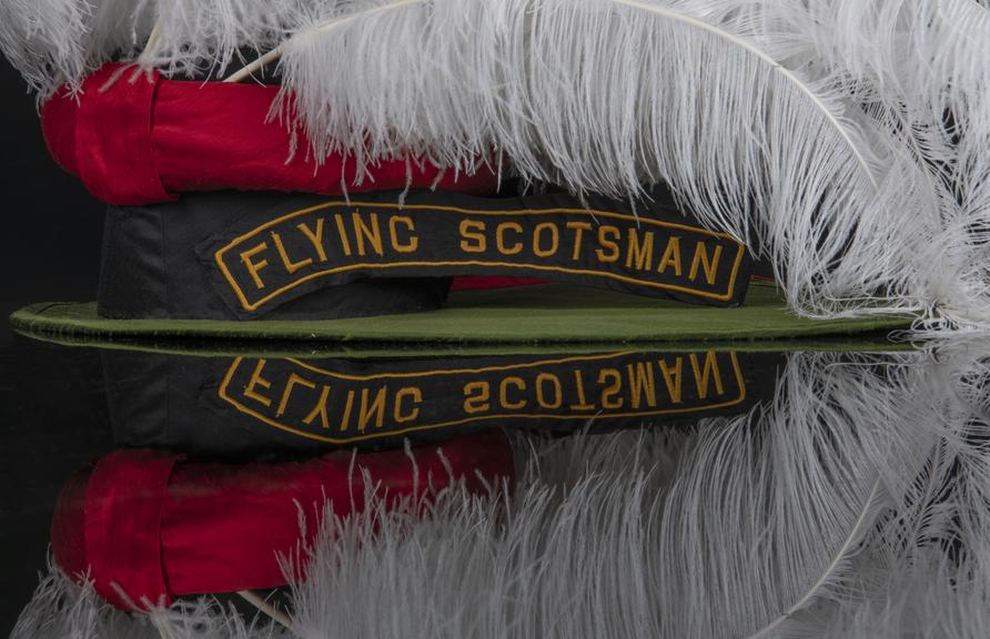 Hat, designed and produced to represent the steam engine Flying