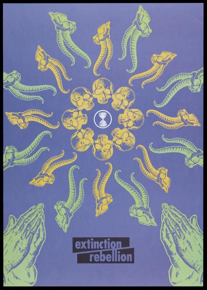 'Dark Blue' A3 poster created by the climate campaigning