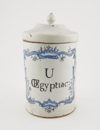 Cylindrical drug jar