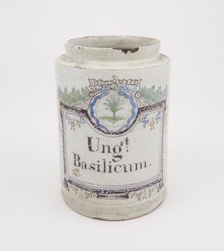 Cylindrical drug jar