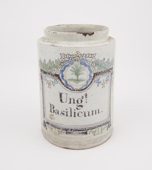 Cylindrical drug jar