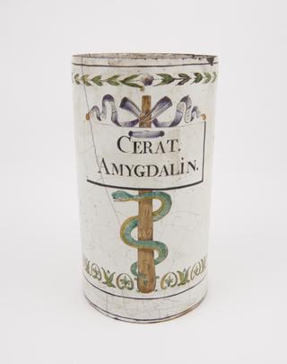 Cylindrical pharmacy jar