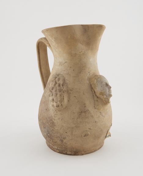 Unglazed earthenware jug, Italian, 1350-1500