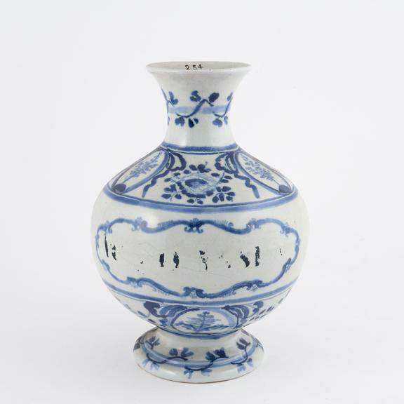 Blue and white pharmacy jar, North Italy, 1701-1850