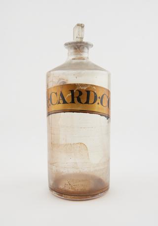 Bottle, clear glass
