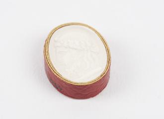 Plaster cast of the impression made by a seal