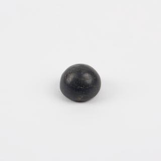 Black cone earplug, concave curved face