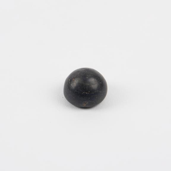 Black cone earplug, concave curved face