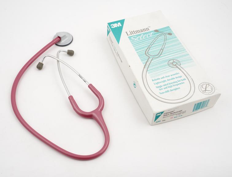 Stethoscope;Littmann select. Pearlescent pink tubing