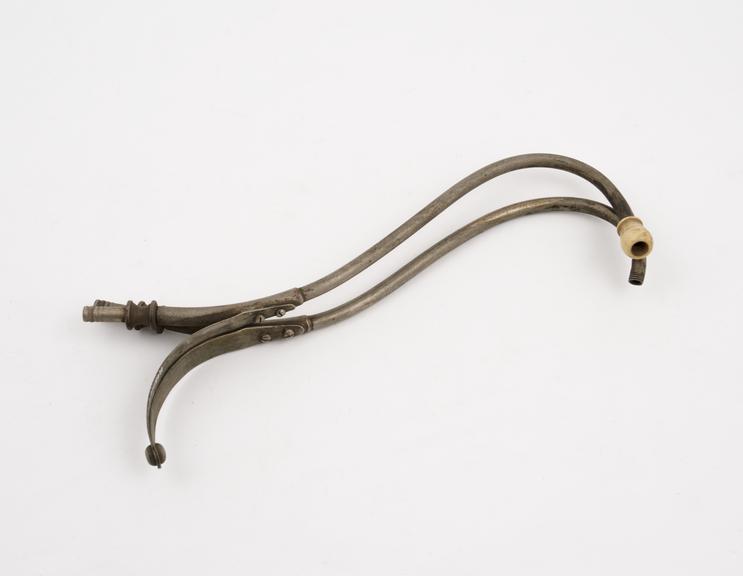 Ear-piece from binaural stethoscope, English(?), 1861-1930