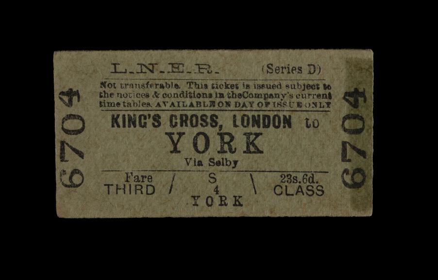 Flying Scotsman Ticket | Science Museum Group Collection