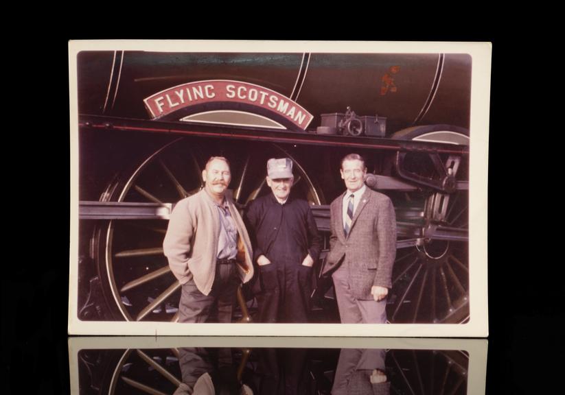 Coloured photo of Flying Scotsman 4472 in USA in 1971