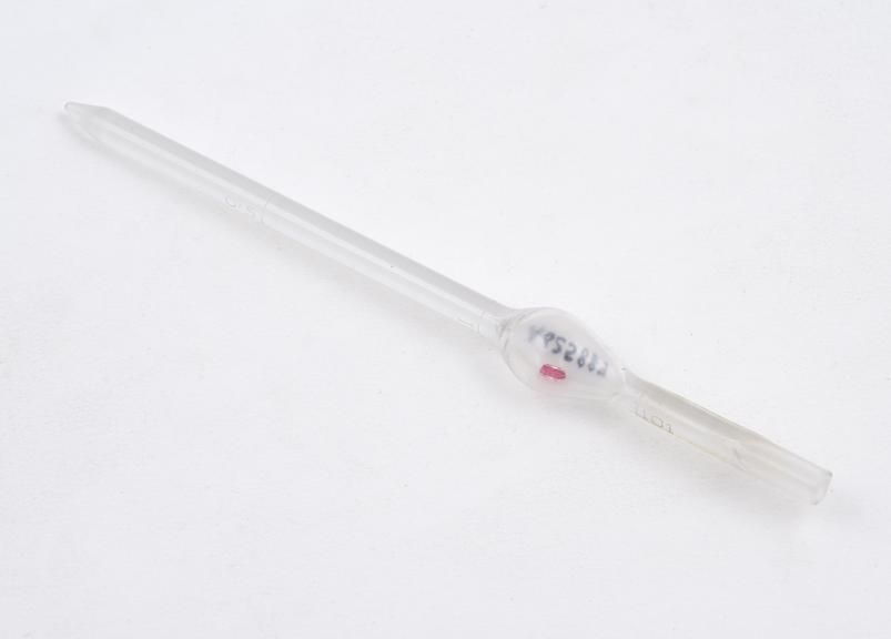 Blood pipette for red corpuscles, from haemocytometer, Europe