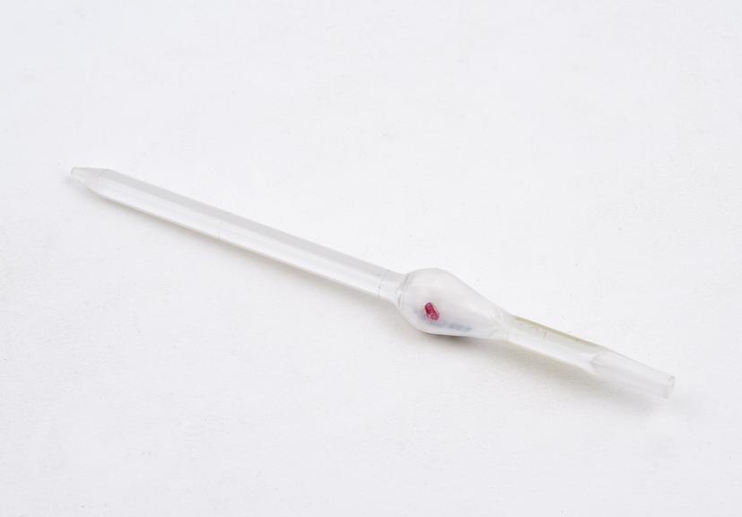 Blood pipette for red corpuscles, from haemocytometer, Europe