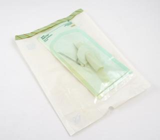 Gas sterilisation pouch in packaging for the Jarvik Artificial Heart System
