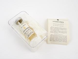 Sterispon absorbable gelatin sponge glass tube and 2D information by Allen & Hanburys Ltd