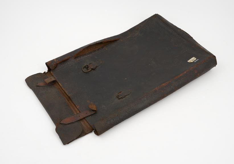 Leather bag, 19th century