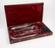 Lithotomy set, complete, in mahogany case, by Savigny and Co