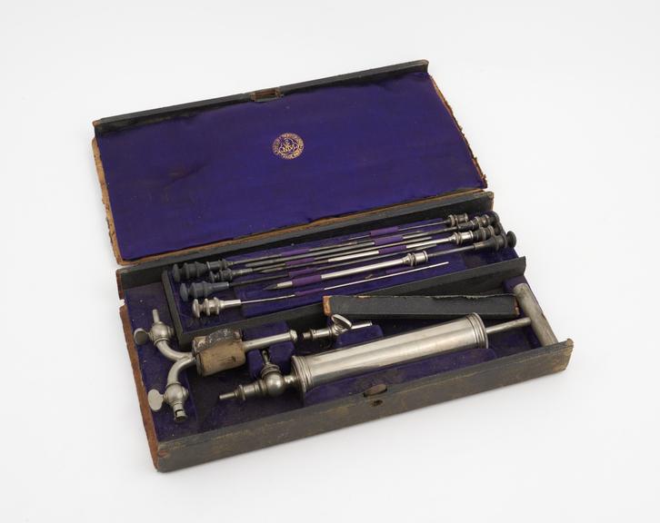 Aspirator, in wooden case