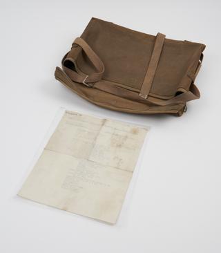 Canvas zipped-satchel