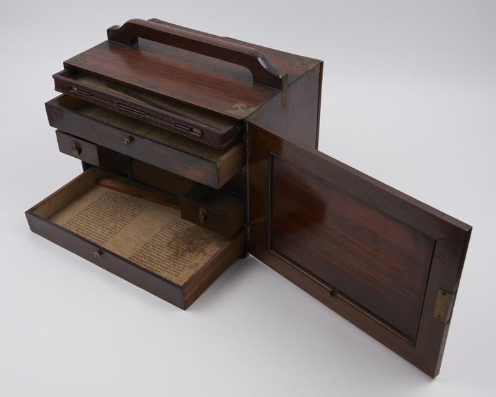 Medicine chest, rosewood, empty, Chinese