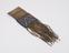 Tinder-bag or "skippertogan" (27 x 6 1/2 ins) of deer-skin