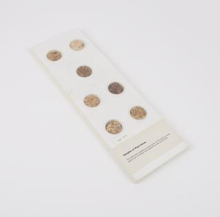 Specimens of plant fibres used as tinder
