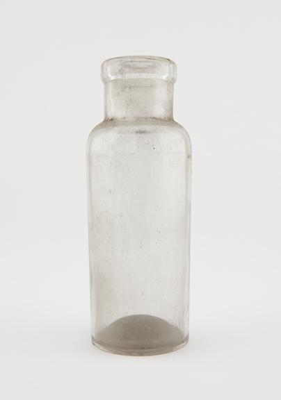 Glass specimen bottle, empty, one of fourty-four, English