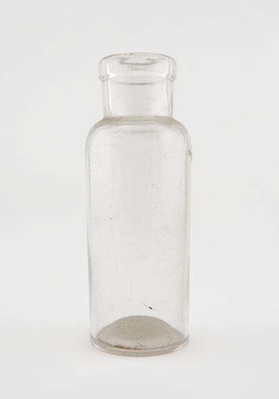 Glass specimen bottle, empty, one of fourty-four, English