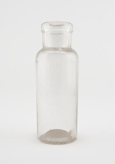 Glass specimen bottle, empty, one of fourty-four, English