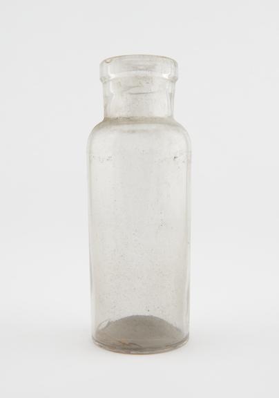 Glass specimen bottle, empty, one of fourty-four, English