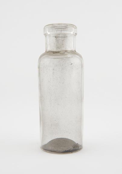 Glass specimen bottle, empty, one of fourty-four, English