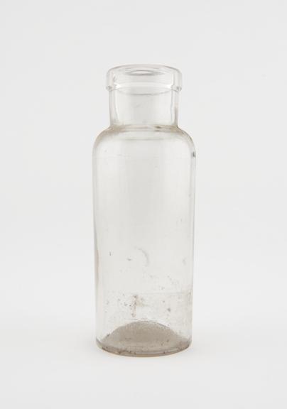 Glass specimen bottle, empty, one of fourty-four, English