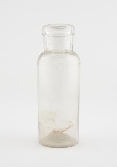 Glass specimen bottle, empty, one of fourty-four, English