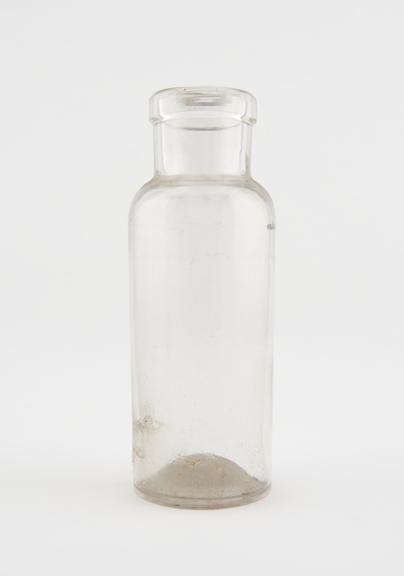 Glass specimen bottle, empty, one of fourty-four, English