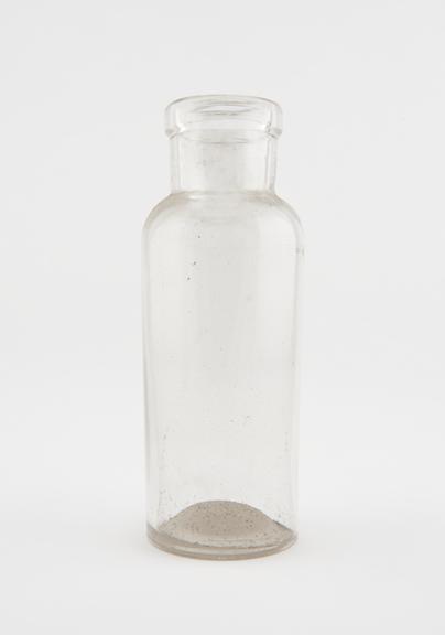 Glass specimen bottle, empty, one of fourty-four, English