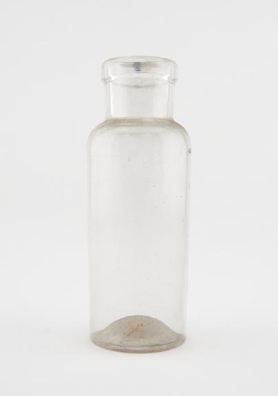 Glass specimen bottle, empty, one of fourty-four, English