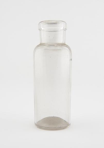 Glass specimen bottle, empty, one of fourty-four, English