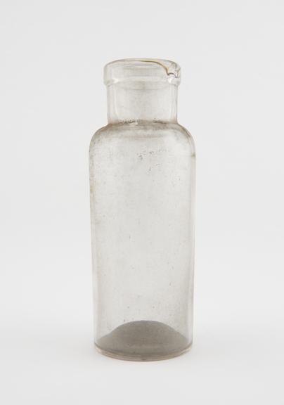 Glass specimen bottle, empty, one of fourty-four, English