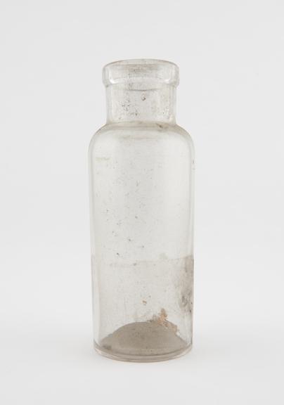 Glass specimen bottle, empty, one of fourty-four, English