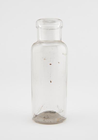 Glass specimen bottle, empty, one of fourty-four, English