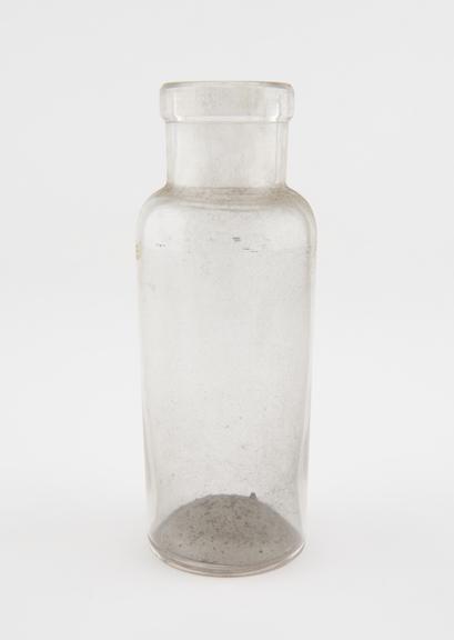 Glass specimen bottle, empty, one of fourty-four, English