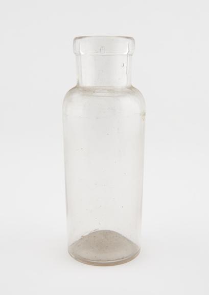 Glass specimen bottle, empty, one of fourty-four, English