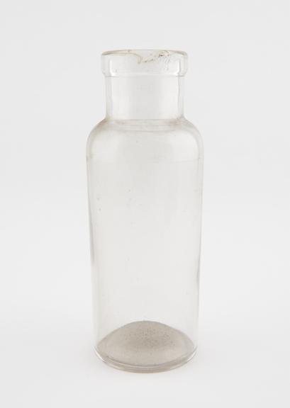 Glass specimen bottle, empty, one of fourty-four, English