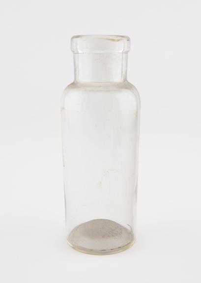 Glass specimen bottle, empty, one of fourty-four, English