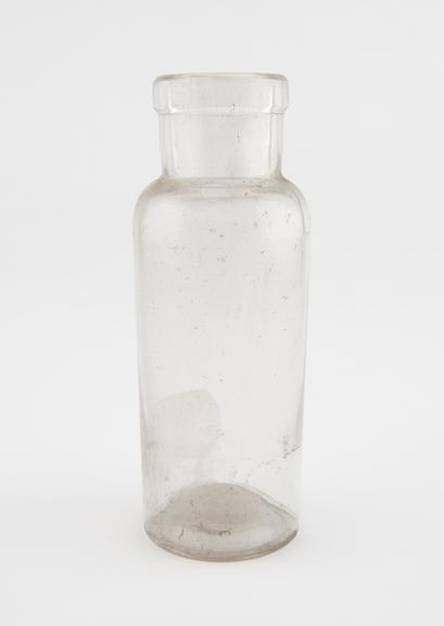 Glass specimen bottle, empty, one of fourty-four, English