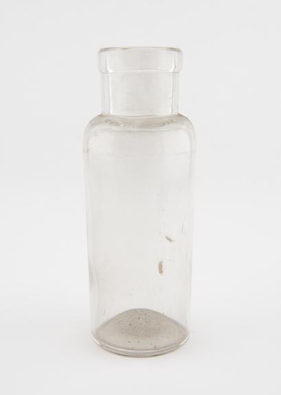 Glass specimen bottle, empty, one of fourty-four, English