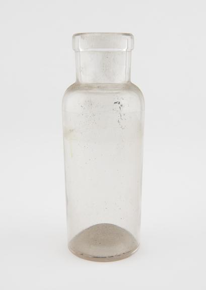 Glass specimen bottle, empty, one of fourty-four, English