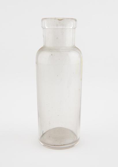 Glass specimen bottle, empty, one of fourty-four, English