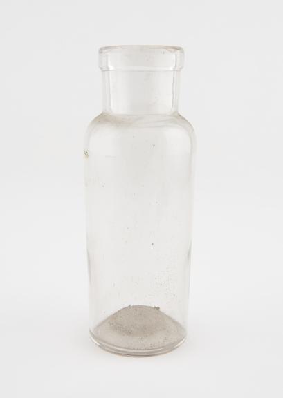 Glass specimen bottle, empty, one of fourty-four, English